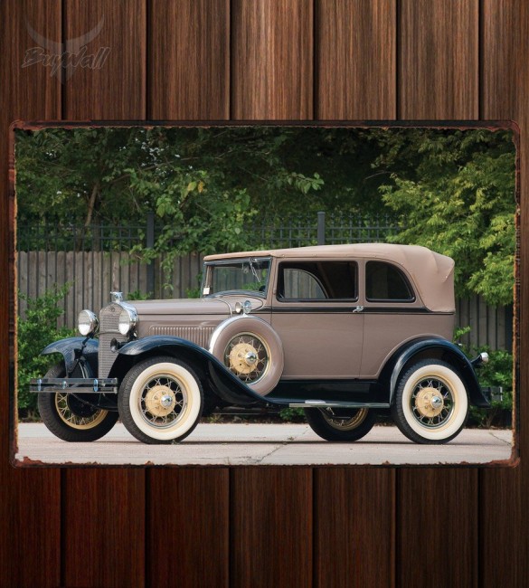 Металлическая табличка Ford Model A-400 Convertible Sedan Металлическая табличка Ford Model A-400 Convertible Sedan